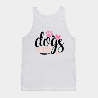 DOG'S love Tank Top